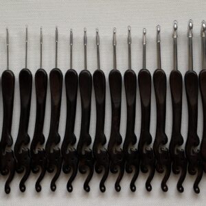 Luxury Handmade Crochet Hook Gift Set – Stainless Steel & Sandalwood, Traditional Chinese Style Craftsmanship